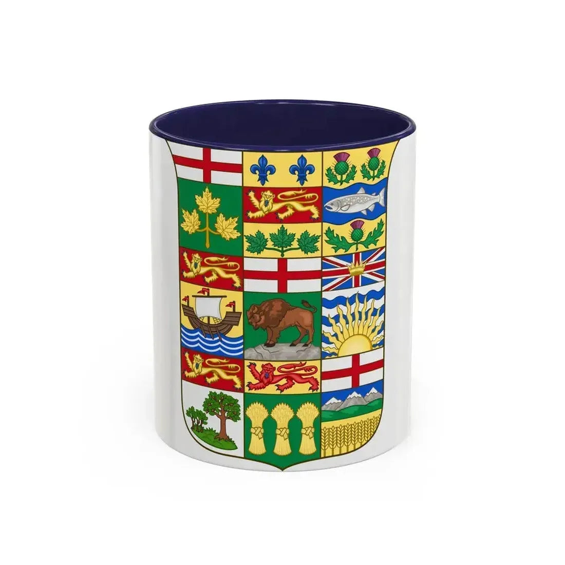 Arms of Canada 1907 - Accent Coffee Mug 11oz Navy - Go Mug Yourself