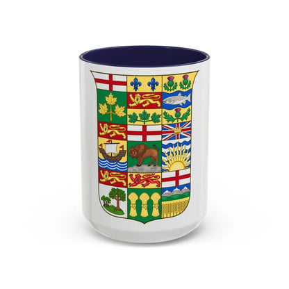 Arms of Canada 1907 - Accent Coffee Mug-15oz-Navy-Go Mug Yourself