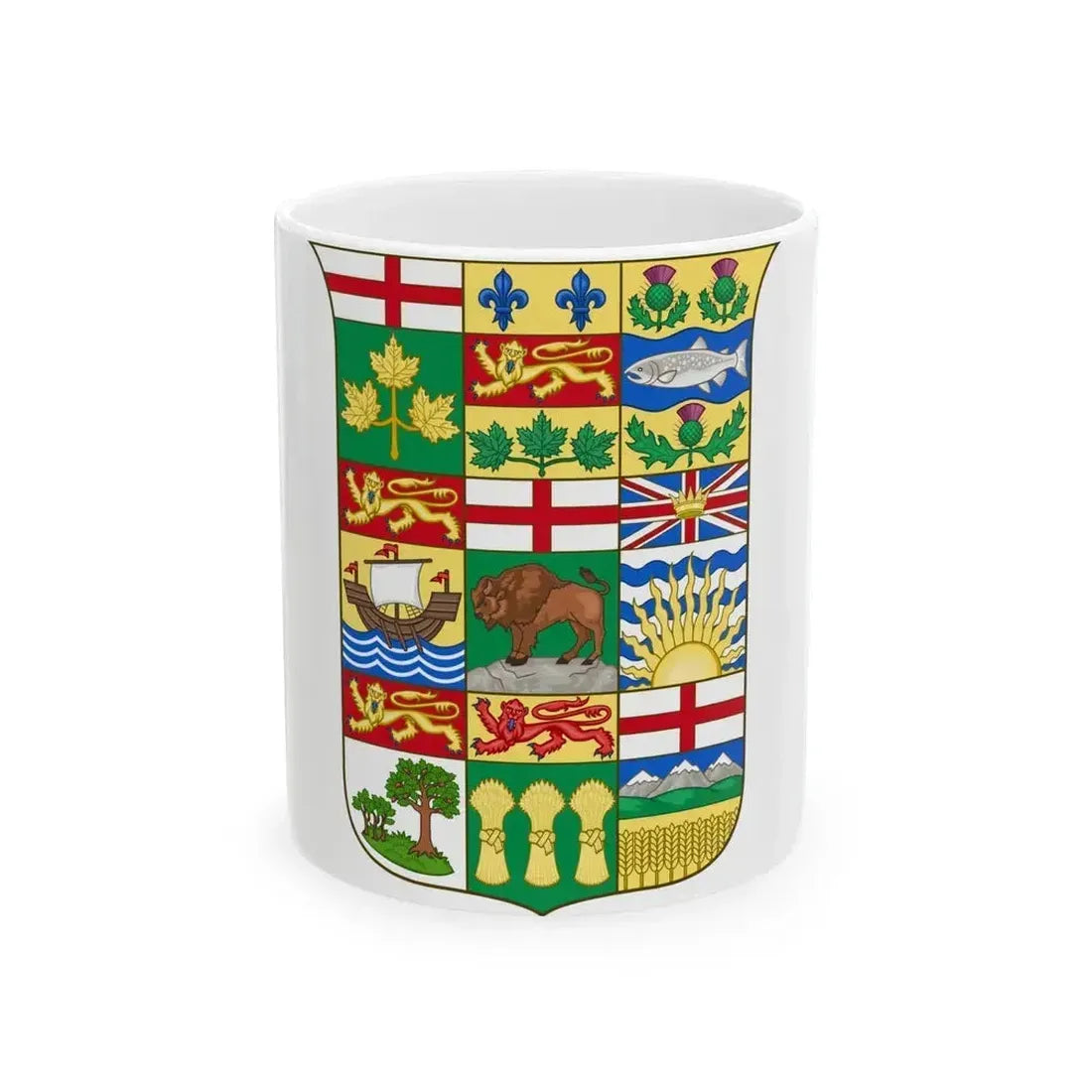 Arms of Canada 1907 - White Coffee Mug 11oz - Go Mug Yourself