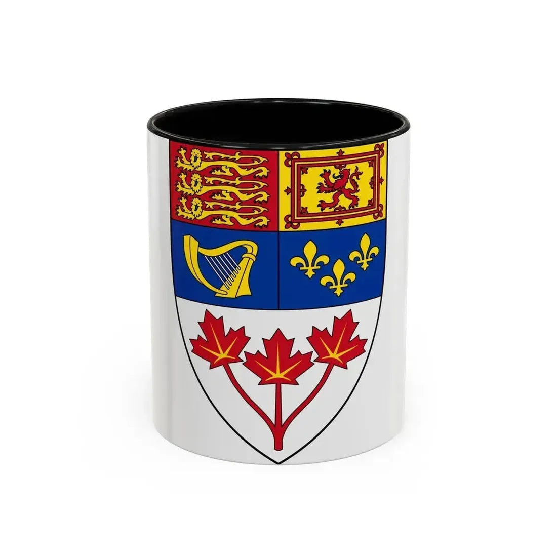 Arms of Canada (shield) - Accent Coffee Mug 11oz Black - Go Mug Yourself