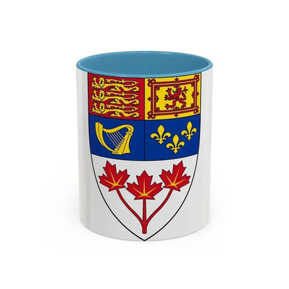 Arms of Canada (shield) - Accent Coffee Mug 11oz Light Blue - Go Mug Yourself