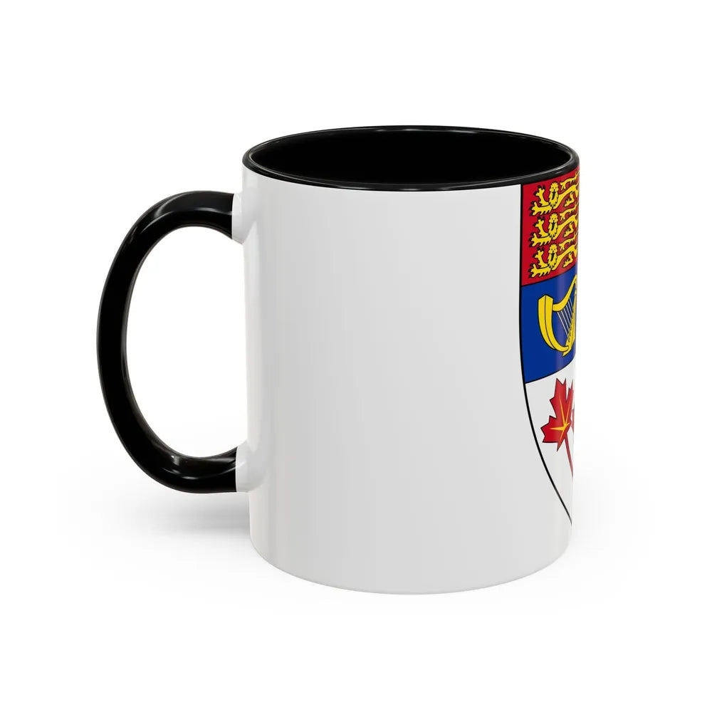 Arms of Canada (shield) - Accent Coffee Mug-Go Mug Yourself