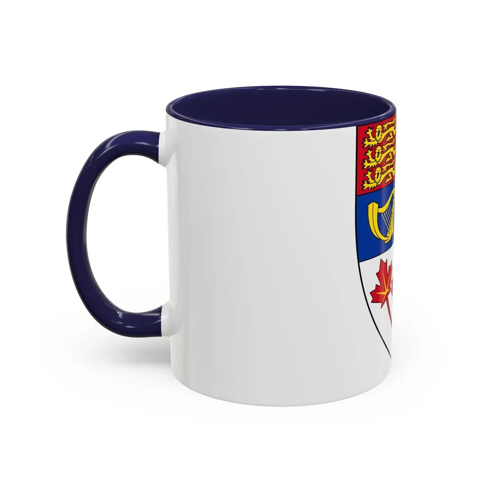 Arms of Canada (shield) - Accent Coffee Mug-Go Mug Yourself