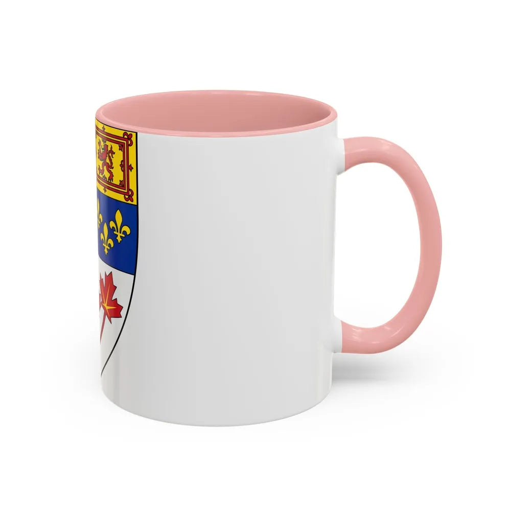 Arms of Canada (shield) - Accent Coffee Mug-Go Mug Yourself