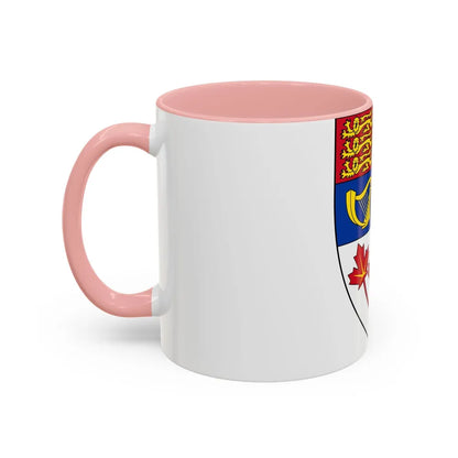 Arms of Canada (shield) - Accent Coffee Mug-Go Mug Yourself