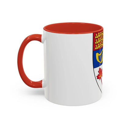 Arms of Canada (shield) - Accent Coffee Mug-Go Mug Yourself