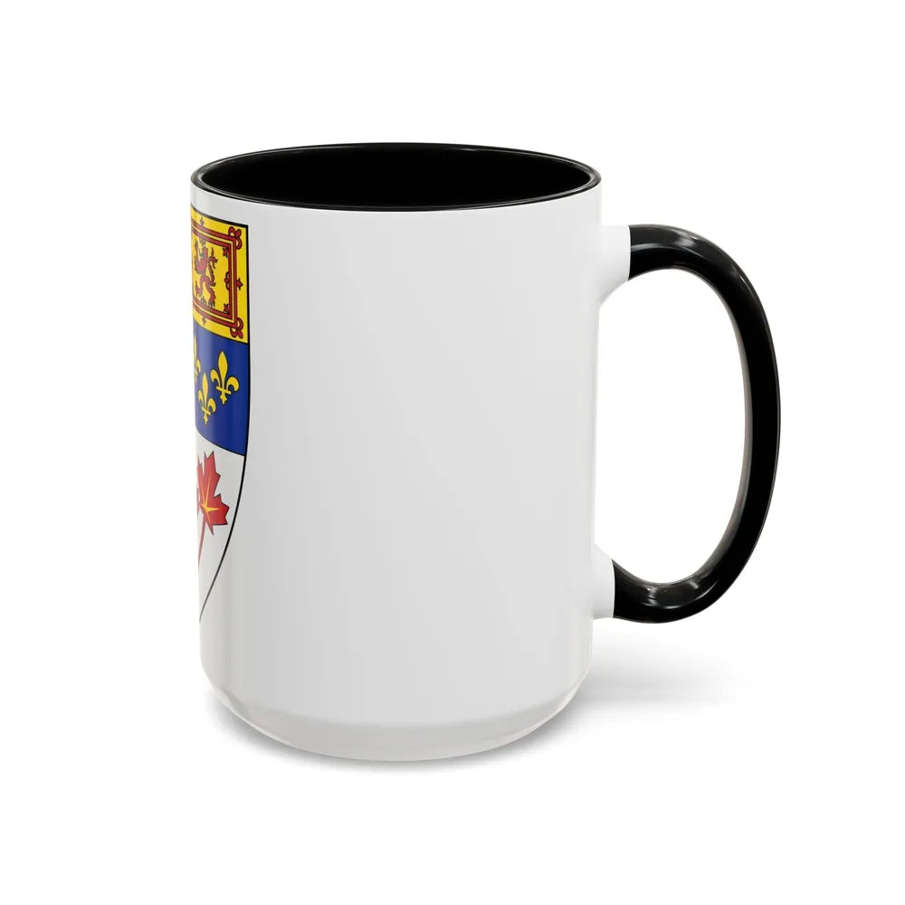 Arms of Canada (shield) - Accent Coffee Mug-Go Mug Yourself