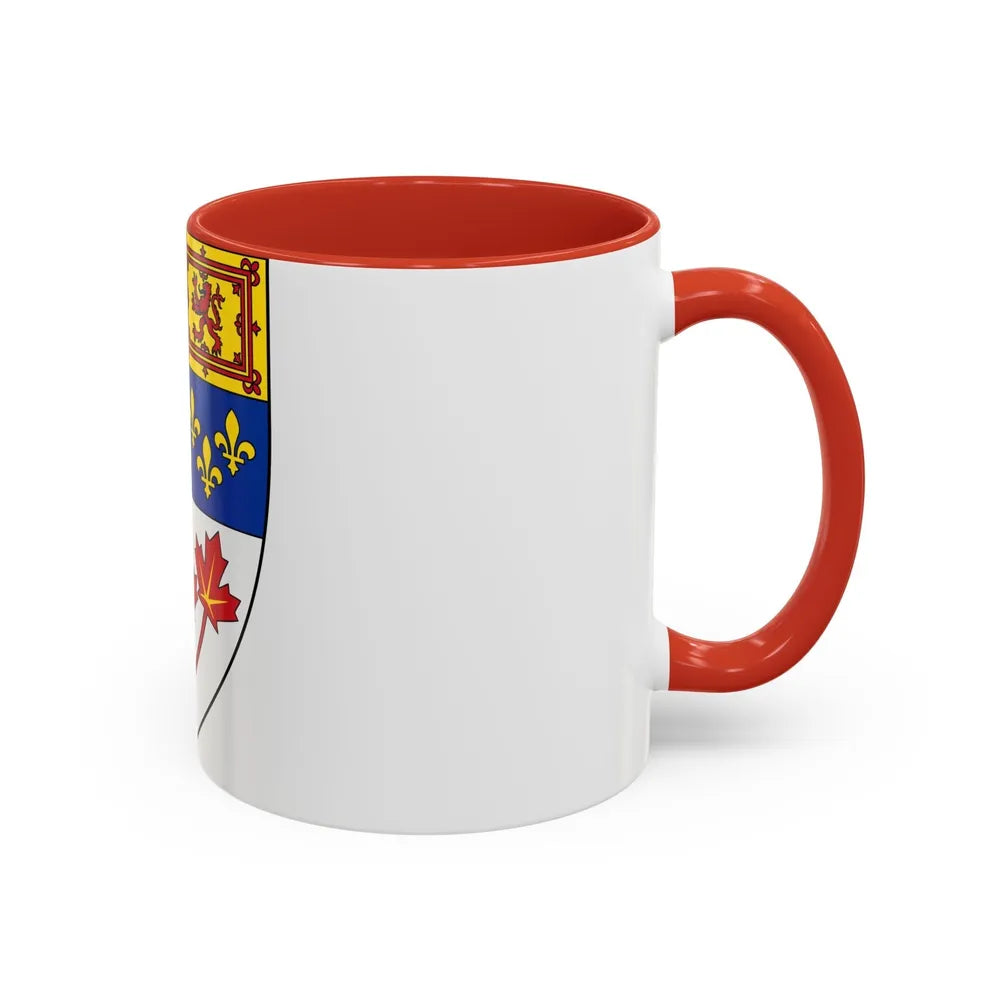 Arms of Canada (shield) - Accent Coffee Mug-Go Mug Yourself