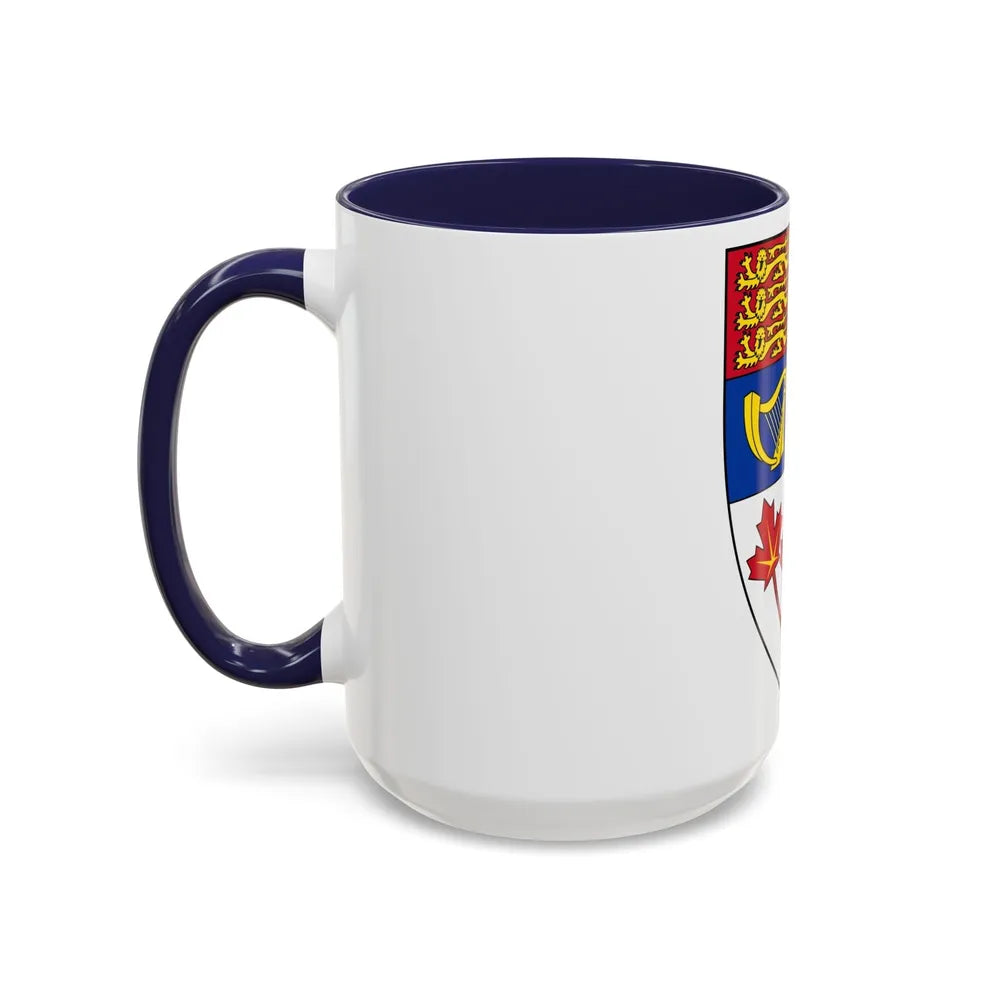 Arms of Canada (shield) - Accent Coffee Mug-Go Mug Yourself