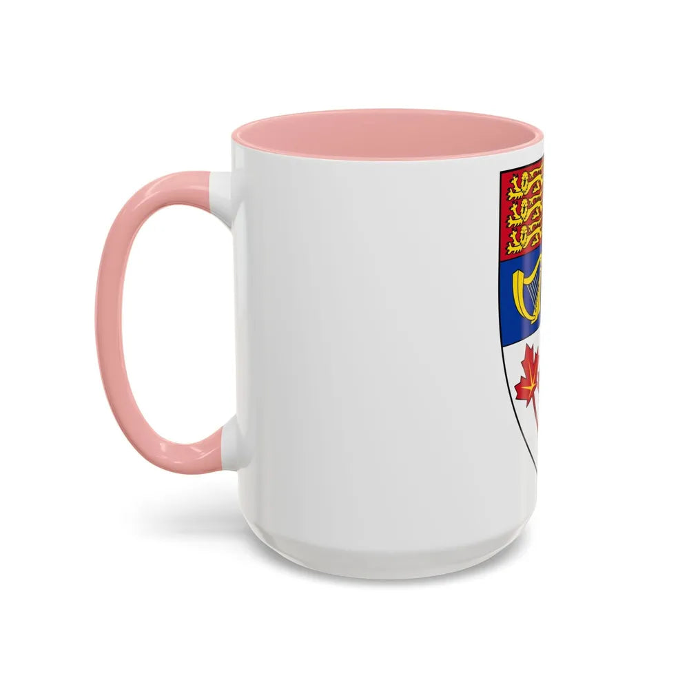 Arms of Canada (shield) - Accent Coffee Mug-Go Mug Yourself