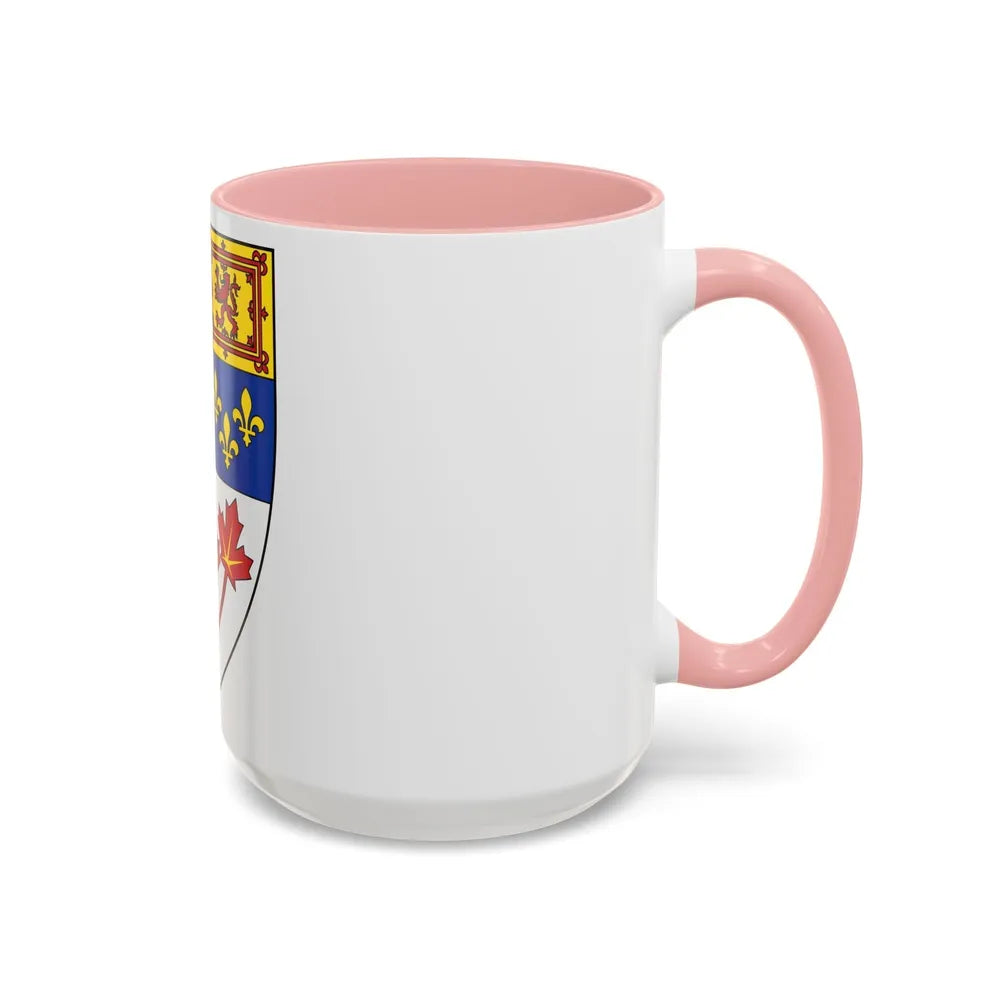 Arms of Canada (shield) - Accent Coffee Mug-Go Mug Yourself