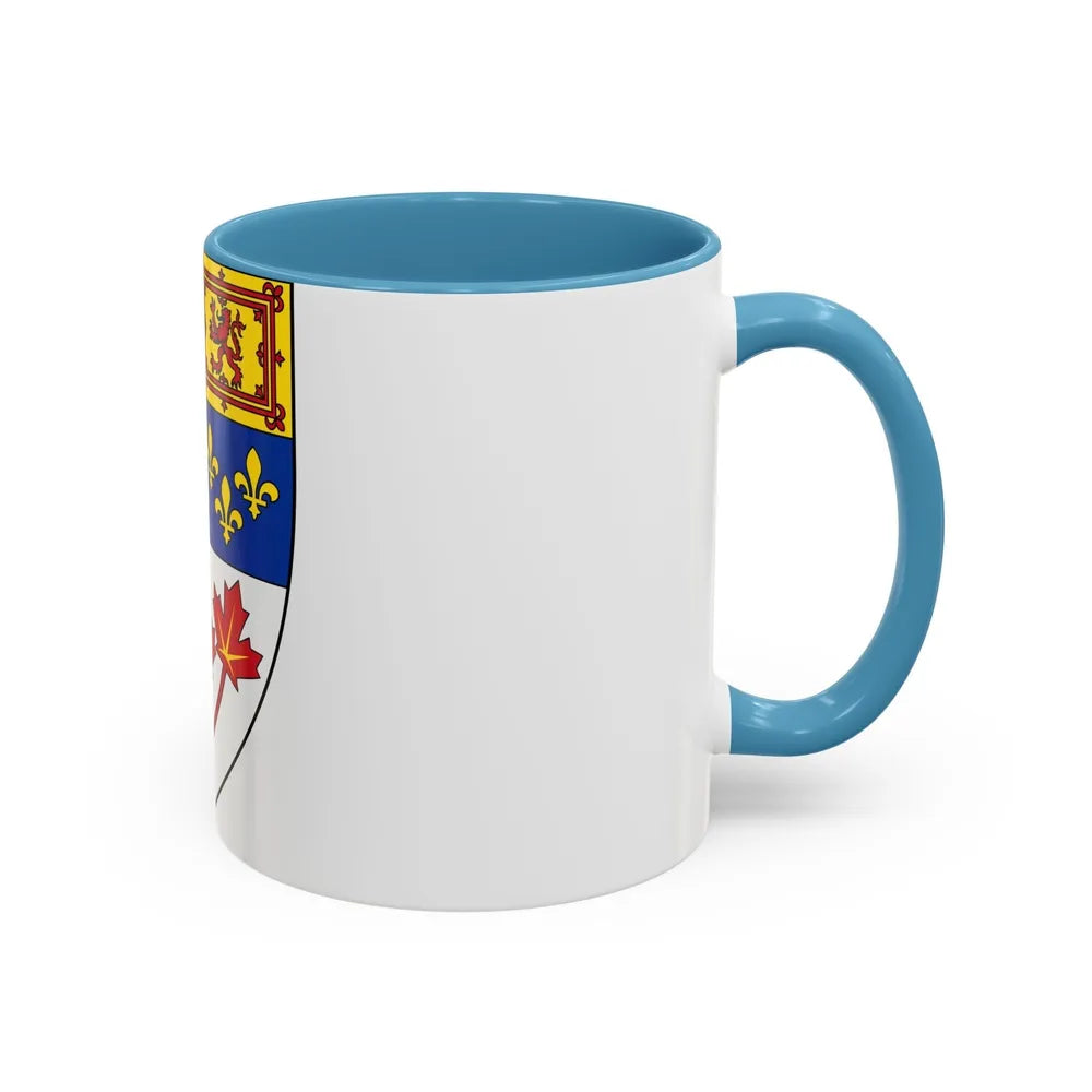 Arms of Canada (shield) - Accent Coffee Mug-Go Mug Yourself