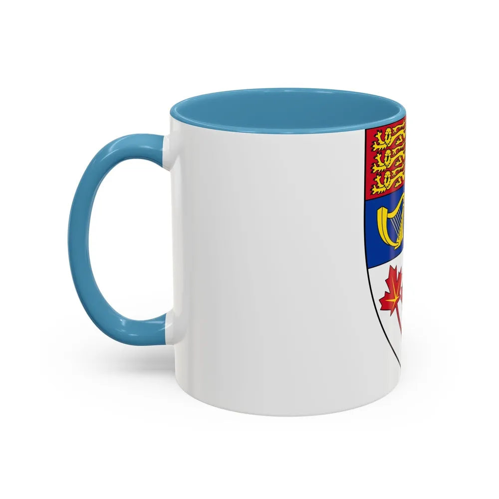 Arms of Canada (shield) - Accent Coffee Mug-Go Mug Yourself