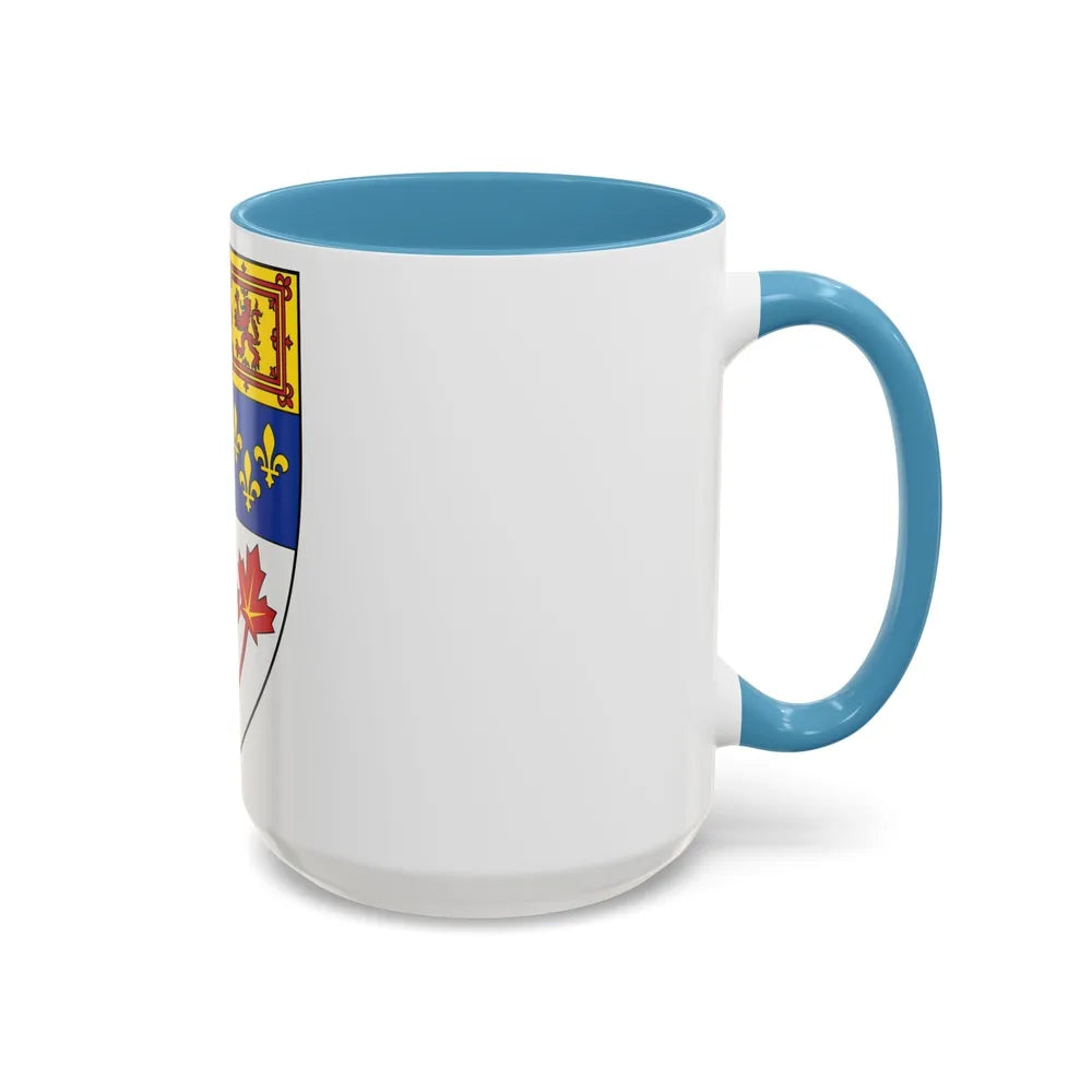 Arms of Canada (shield) - Accent Coffee Mug-Go Mug Yourself