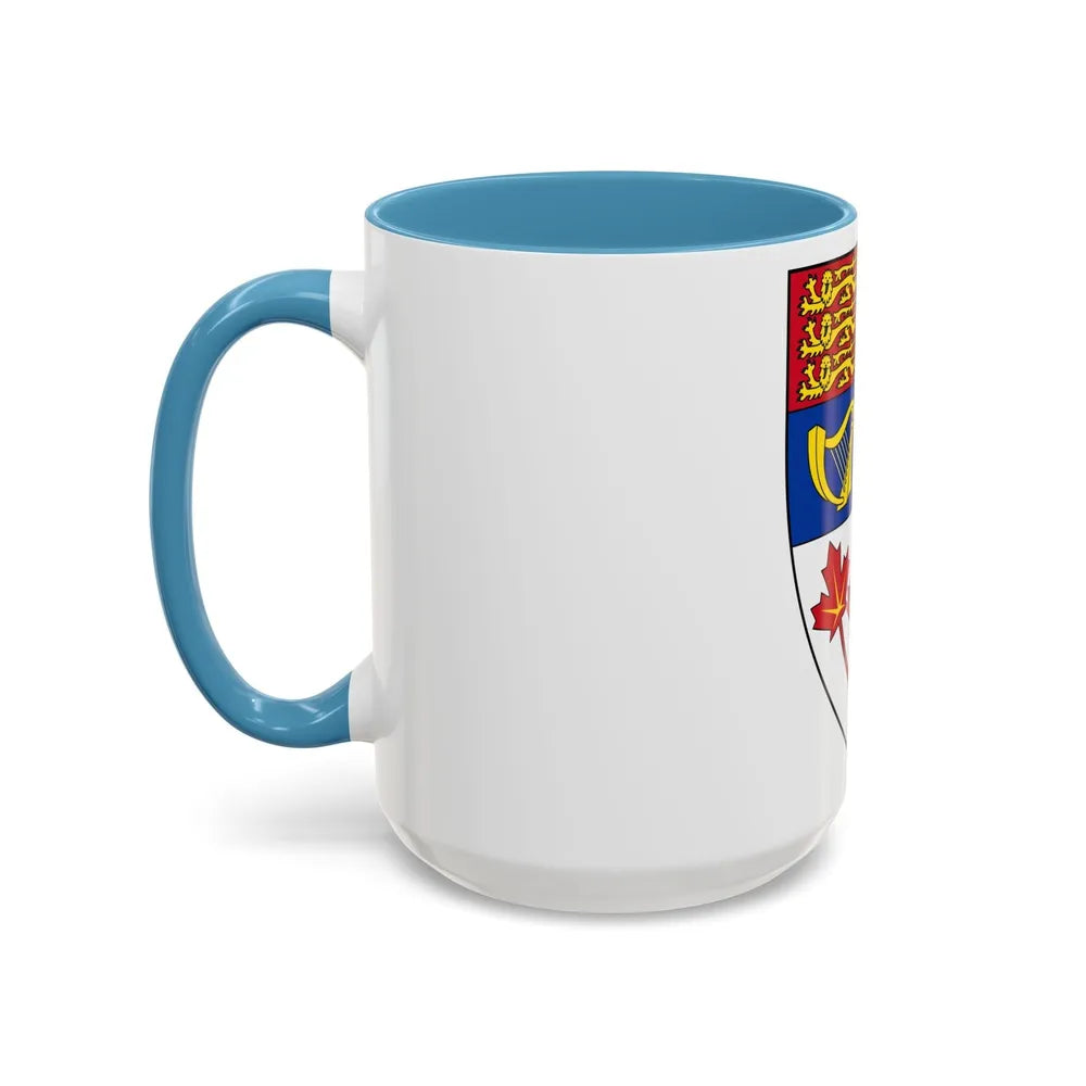 Arms of Canada (shield) - Accent Coffee Mug-Go Mug Yourself