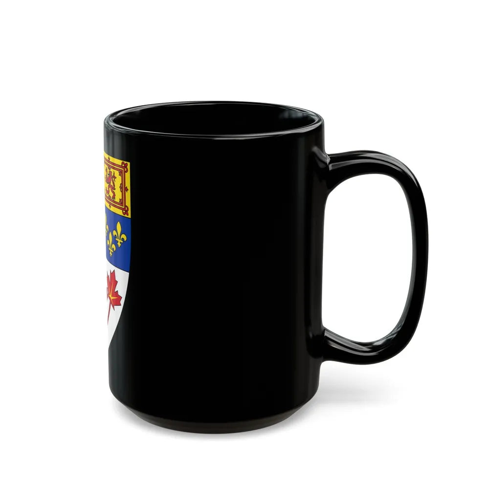 Arms of Canada (shield) - Black Coffee Mug-Go Mug Yourself