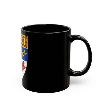 Arms of Canada (shield) - Black Coffee Mug-Go Mug Yourself