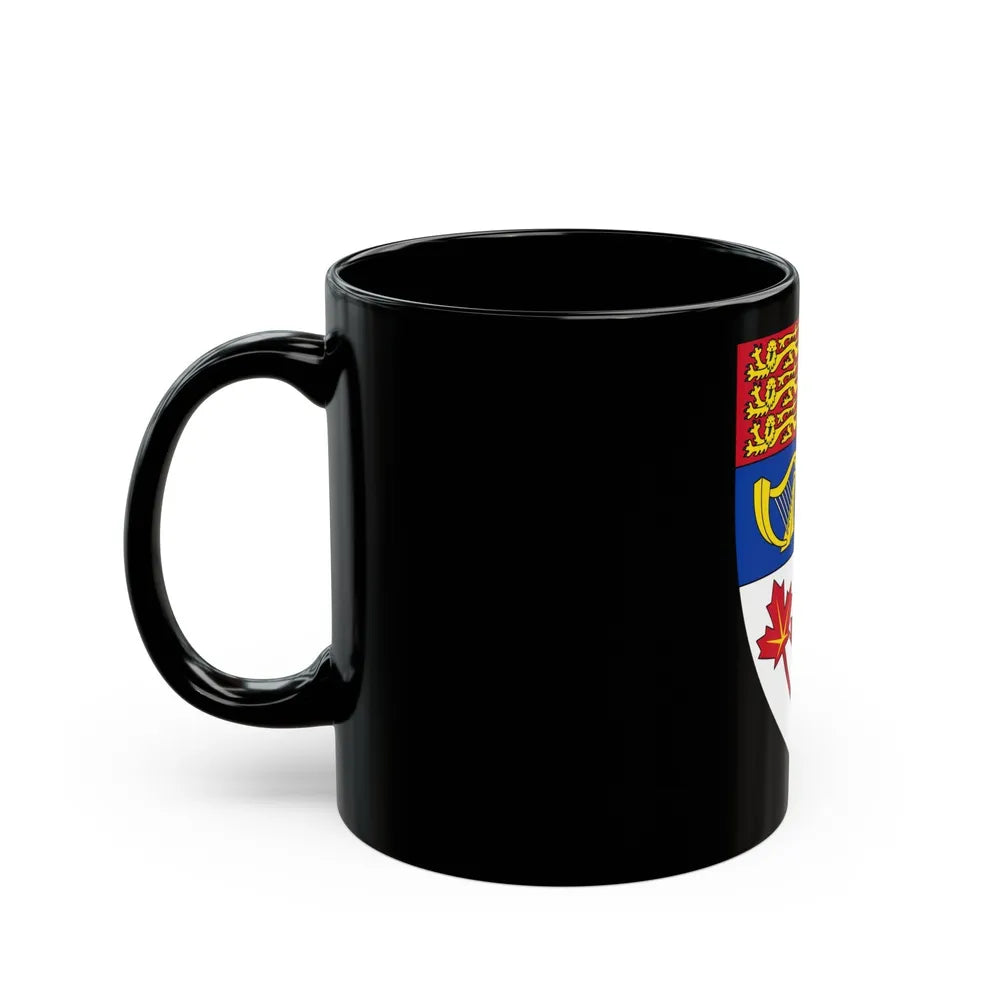 Arms of Canada (shield) - Black Coffee Mug-Go Mug Yourself