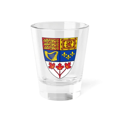 Arms of Canada shield (Canada) (Coat of Arms) Shot Glass 1.5oz 1.5oz - Go Mug Yourself