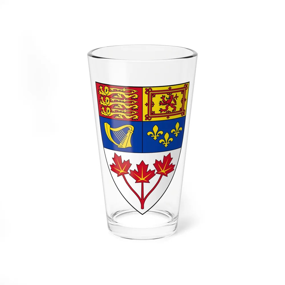 Arms of Canada (shield) - Pint Glass 16oz-16oz-Go Mug Yourself