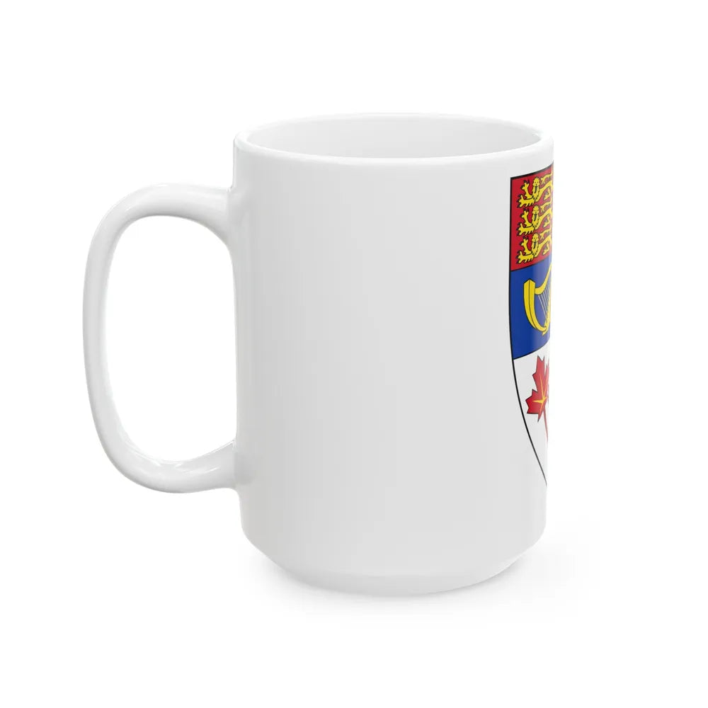 Arms of Canada (shield) - White Coffee Mug-Go Mug Yourself