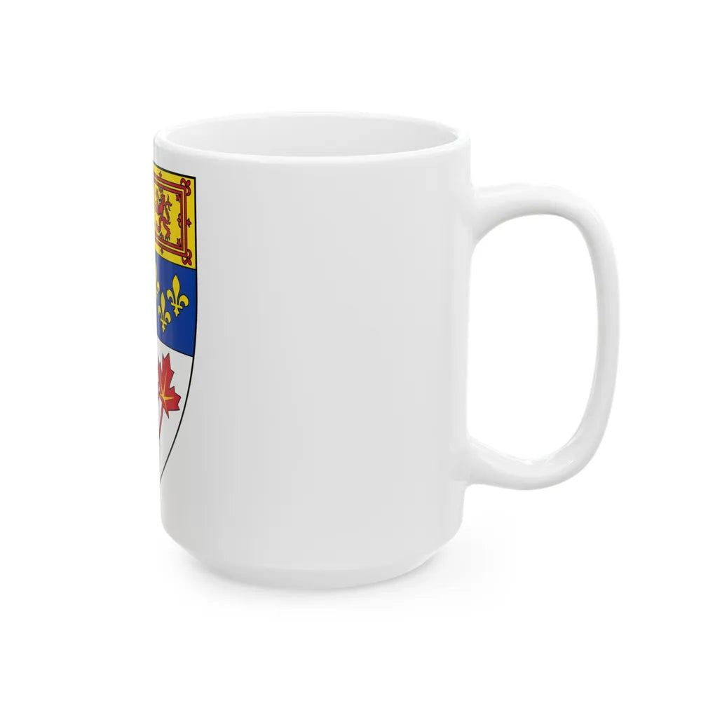 Arms of Canada (shield) - White Coffee Mug-Go Mug Yourself