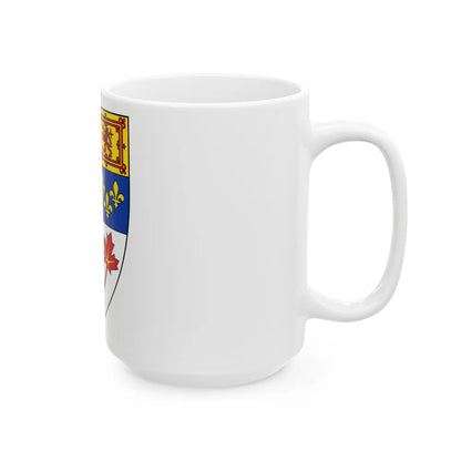 Arms of Canada (shield) - White Coffee Mug-Go Mug Yourself