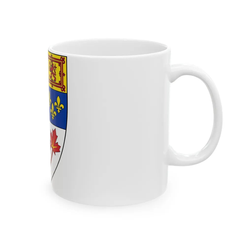 Arms of Canada (shield) - White Coffee Mug-Go Mug Yourself