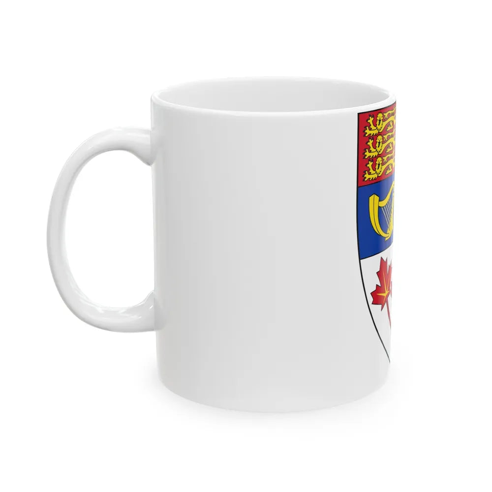 Arms of Canada (shield) - White Coffee Mug-Go Mug Yourself