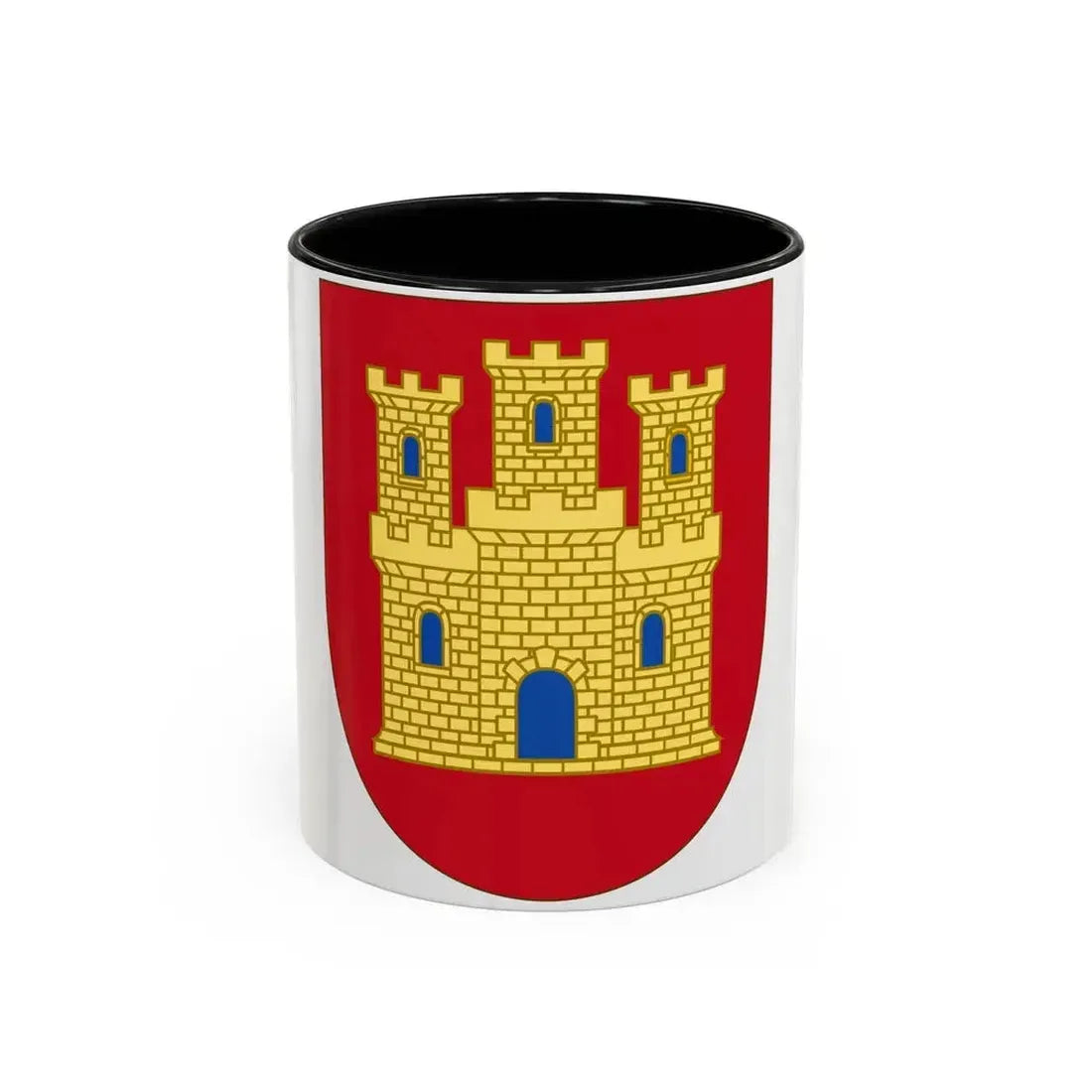 Arms of Castile - Accent Coffee Mug 11oz Black - Go Mug Yourself