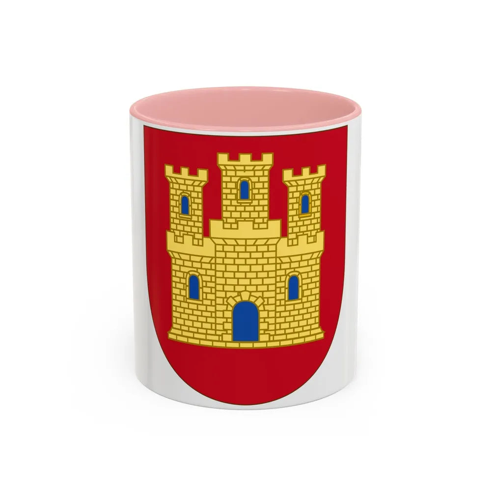 Arms of Castile - Accent Coffee Mug-11oz-Pink-Go Mug Yourself