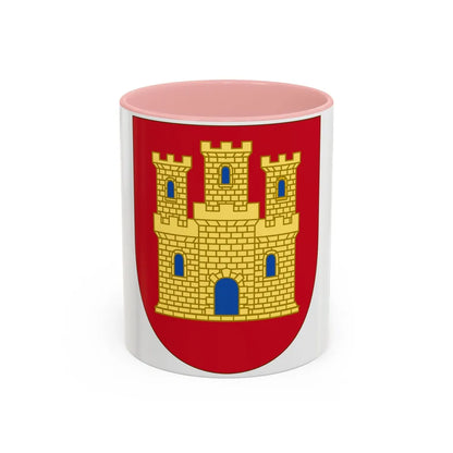 Arms of Castile - Accent Coffee Mug-11oz-Pink-Go Mug Yourself