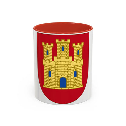 Arms of Castile - Accent Coffee Mug-11oz-Red-Go Mug Yourself