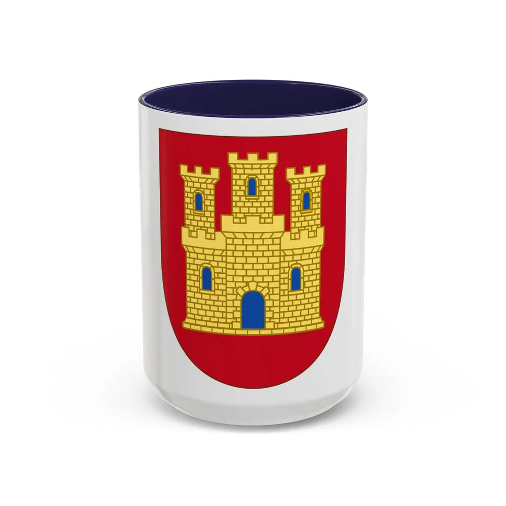 Arms of Castile - Accent Coffee Mug-15oz-Navy-Go Mug Yourself