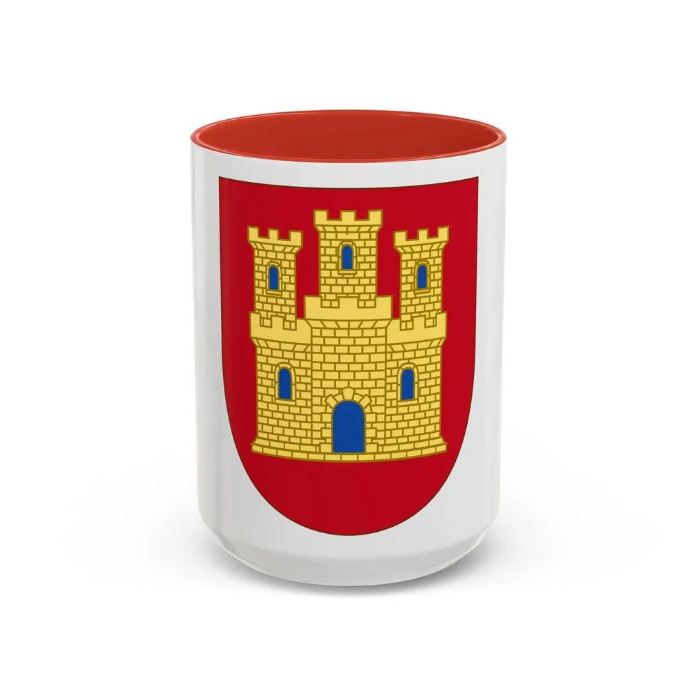 Arms of Castile - Accent Coffee Mug-15oz-Red-Go Mug Yourself