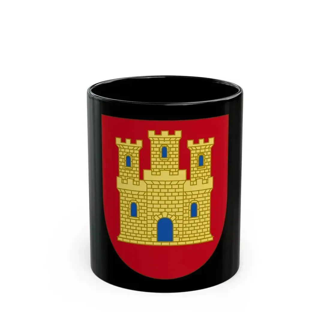 Arms of Castile - Black Coffee Mug 11oz - Go Mug Yourself