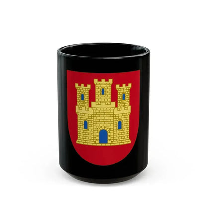 Arms of Castile - Black Coffee Mug 15oz - Go Mug Yourself
