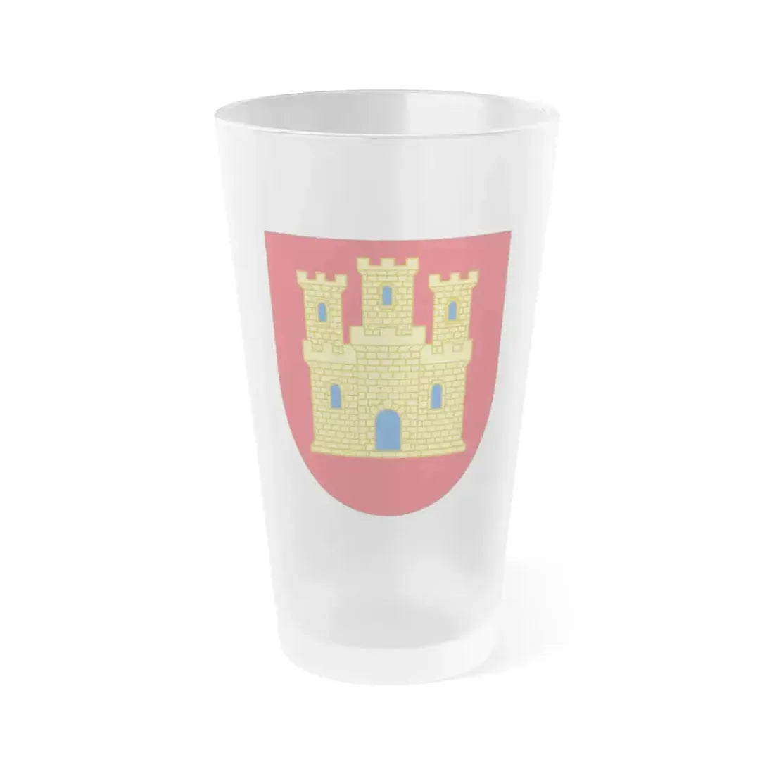 Arms of Castile - Frosted Pint Glass 16oz 16oz Frosted - Go Mug Yourself