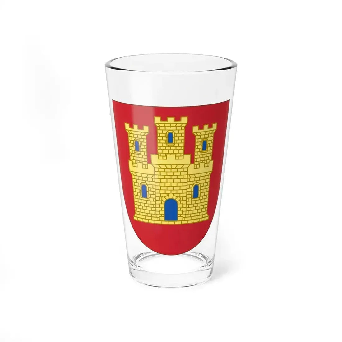 Arms of Castile - Pint Glass 16oz 16oz - Go Mug Yourself