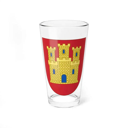 Arms of Castile - Pint Glass 16oz 16oz - Go Mug Yourself
