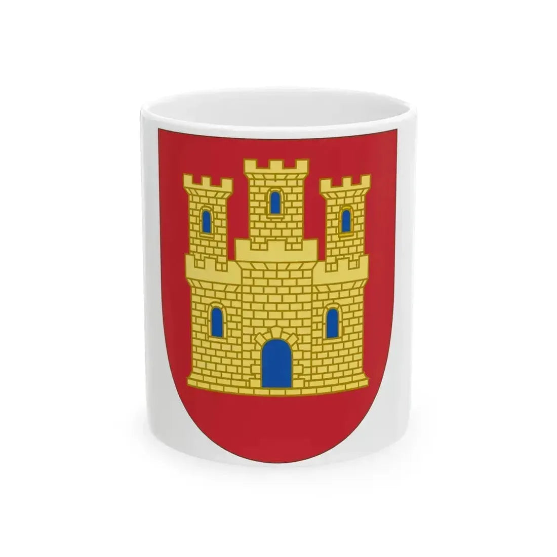 Arms of Castile - White Coffee Mug 11oz - Go Mug Yourself