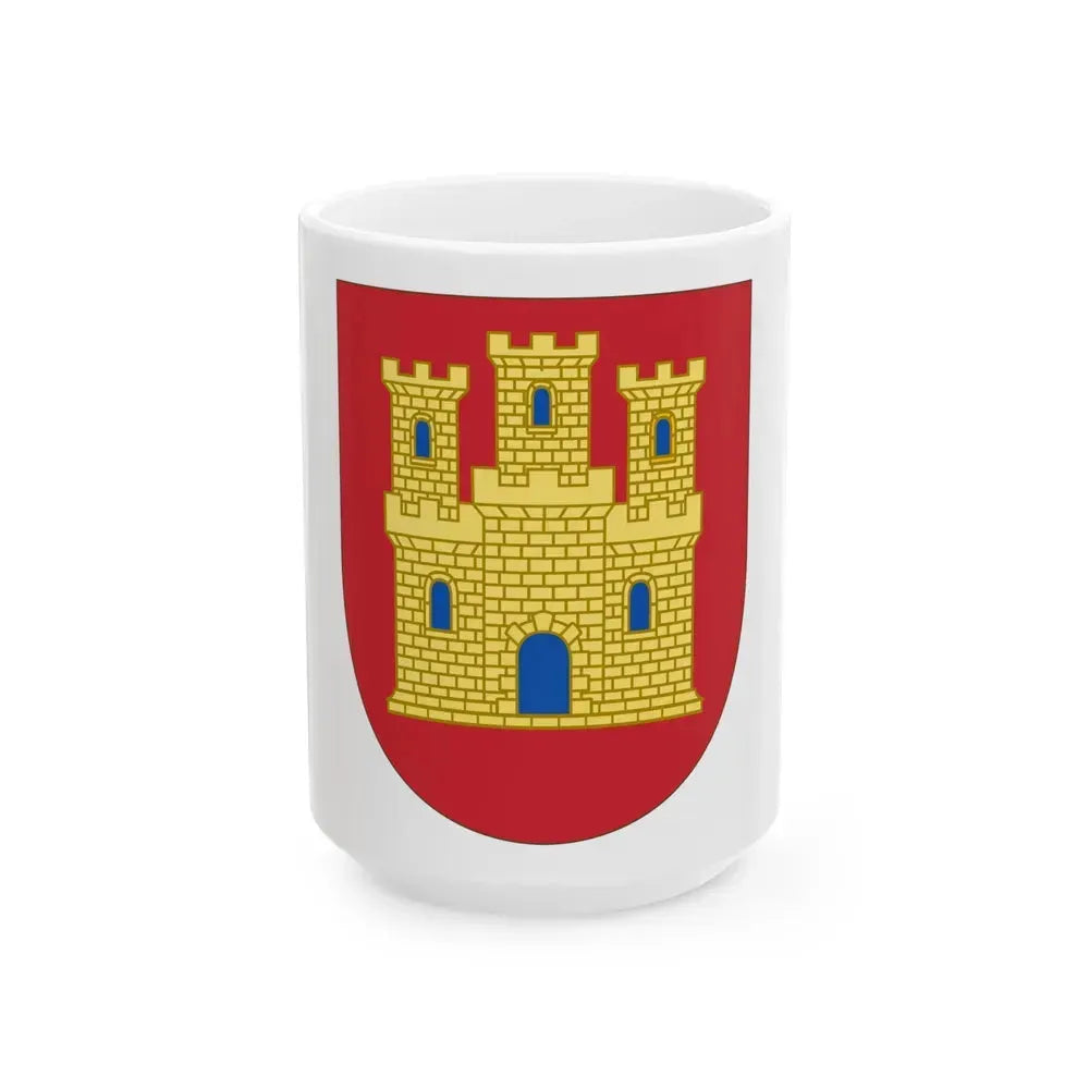 Arms of Castile - White Coffee Mug 15oz - Go Mug Yourself