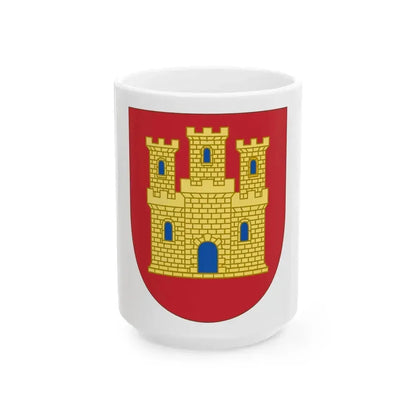 Arms of Castile - White Coffee Mug 15oz - Go Mug Yourself