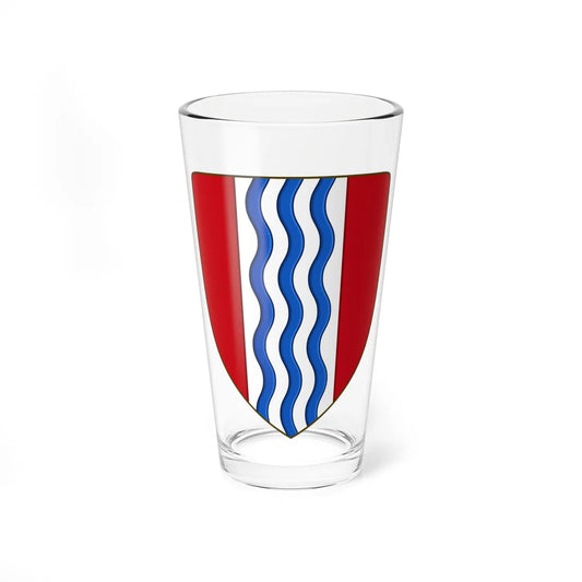 Arms of Central Falls Rhode Island (United States) (Coat of Arms) Pint Glass 16oz 16oz - Go Mug Yourself