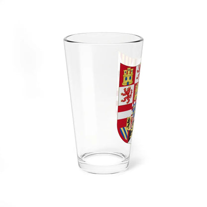 Arms of Charles V Holy Roman Emperor Charles I as King of Spain In Italy (Italy) (Coat of Arms) Pint Glass 16oz - Go Mug Yourself