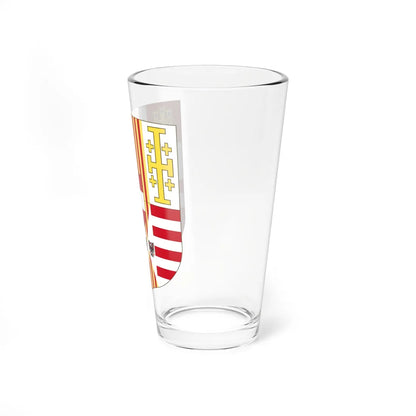 Arms of Charles VI of Austria as Monarch of Naples and Sicily (Italy) (Coat of Arms) Pint Glass 16oz - Go Mug Yourself