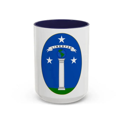 Arms of Chile (1819-1834) - Accent Coffee Mug 15oz Navy - Go Mug Yourself