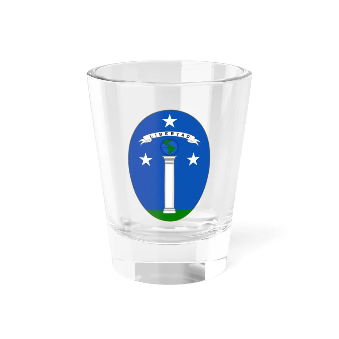 Arms of Chile 1819-1834 (Chile) (Coat of Arms) Shot Glass 1.5oz 1.5oz - Go Mug Yourself
