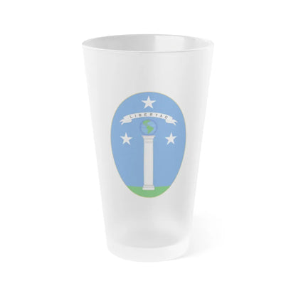 Arms of Chile (1819-1834) - Frosted Pint Glass 16oz-16oz-Frosted-Go Mug Yourself