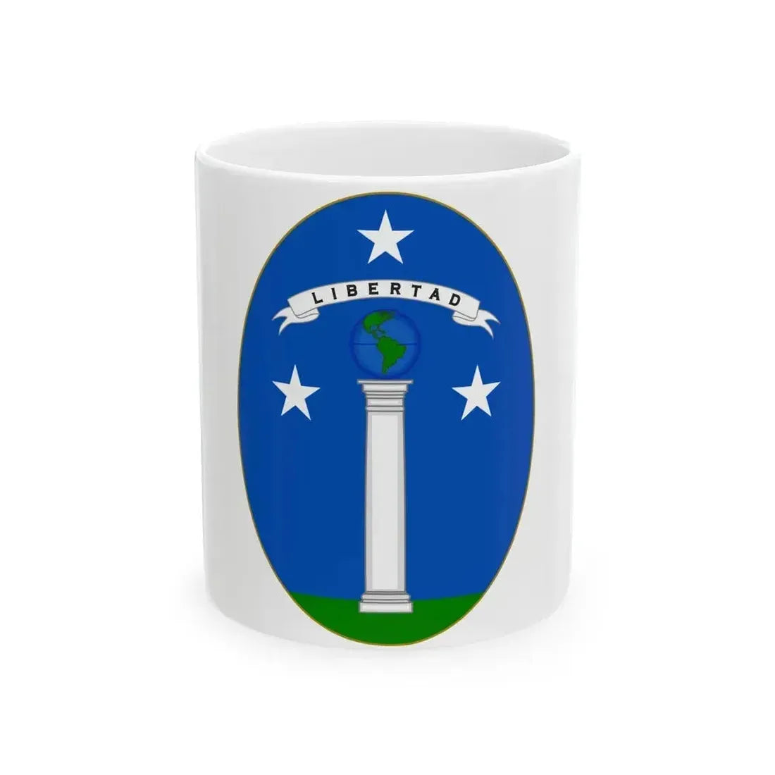 Arms of Chile (1819-1834) - White Coffee Mug 11oz - Go Mug Yourself